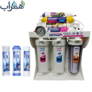 تصفیه آب 7 مرحله ای سافت واتر RO-07 + پک فیلتر پایین