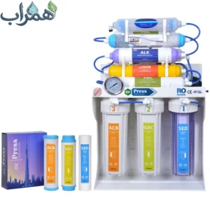 تصفیه آب o2 press یازده مرحله ای TELEPORT + پک فیلتر پایین