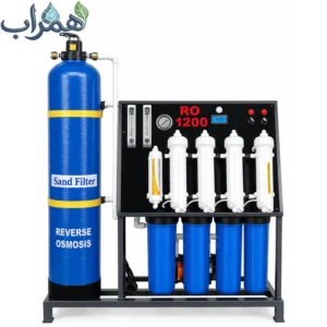 تصفیه آب 1200 گالن با پیش فیلتراسیون و TDS متر آنلاین