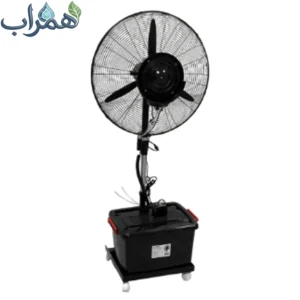 پنکه مه پاش پایه تلسکوپی پروانه 75 سانت اندیشه سبز