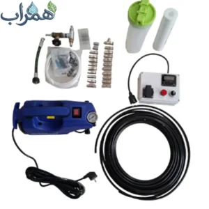 پکیج مه پاش صنعتی پرفشار 20 نازله حیات قطره